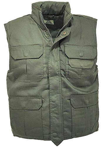 fratelliditalia.org Gilet imbottito caccia cotone uomo donna invernale mimetico trapuntato - Personalizzabile con il tuo logo Colore verde Taglia S