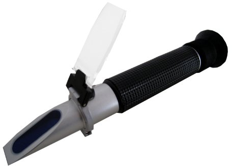 Dr. Richter - Refraktometer Wein für Winzer - 0-140° Öchsle; 0-27 KMW, 0-32 Zucker (Brix) mit ATC