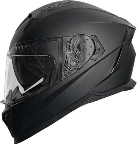Integralhelm Helm Motorradhelm RALLOX 69 schwarz matt Größe XL Sturzhelm