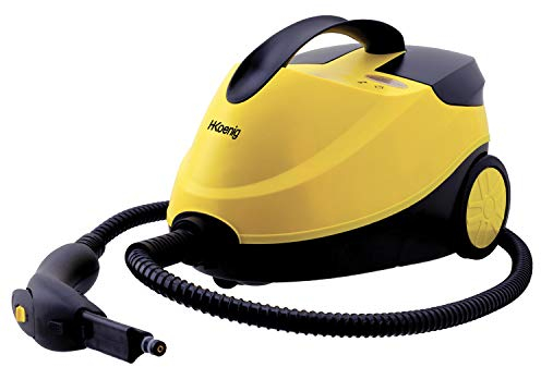 H.Koenig Limpiador a Vapor 4 barras NV6200, Autonomía 45 min, Listo en 8 min, 1,5L, Potente 2000W, Compacto, Multifunción Hogar y Oficina, suelo, muebles, coche + 10 accesorios incluidos