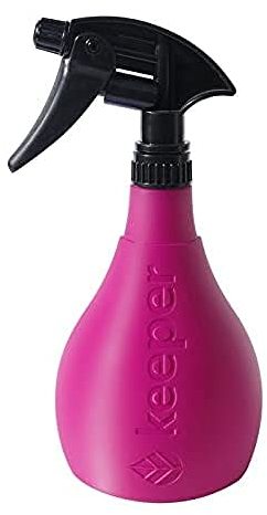 Keeper Pulverizador Agua Garden 800 de Gatillo. Rellenable. 3 modos. Uso doméstico y Jardinería. Deposito Graduado. Pulverizador Manual. Filtro, Morado, 800 ml