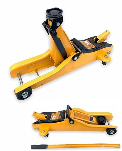 CRICK IDRAULICO 2 TON 2000KG CARRELLO SOLLEVATORE BASSO PROFESSIONALE CRIC TONNNELLATE ALTEZZA MAX SOLLEVAMENTO 325MM ALTEZZA MIN SOLLEVAMENTO 85MM