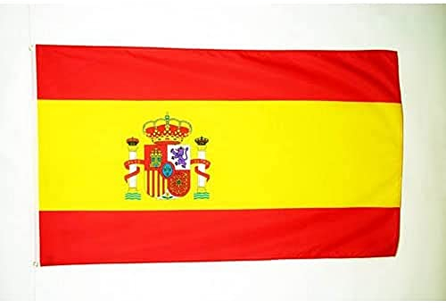 BANDERA de ESPAÑA 90x60cm - BANDERA ESPAÑOLA 60 x 90 cm poliéster ligero - AZ FLAG