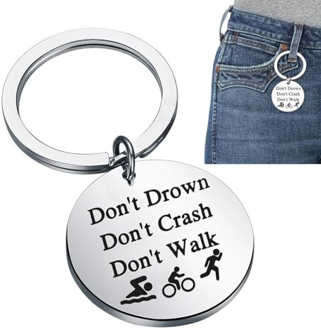 Porte-clés de sport, porte-clés de triathlons,Porte-clés inspirants décoratifs Porte-clés Athlète - Porte-clés compact et léger pour les triathlons, équipement inspirant pour les amateurs de