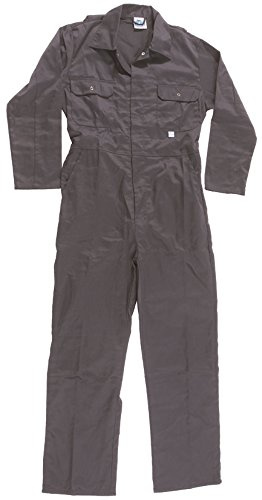 Men's Workwear Safety Work Blue Castle Stud Front Boiler Suit Coverall Overall Plumber wear Work Wear (Chest to Fit 36, Navy Blue)