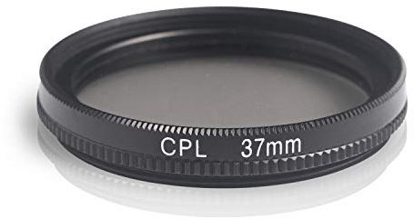Ares Foto® 37mm Filtro de polarización Circular. Circular Polarizing Filter. Fabricado en Aluminio y Vidrio óptico. Compatible con Canon Sony Nikon Fujifilm Tamron Sigma Olympus