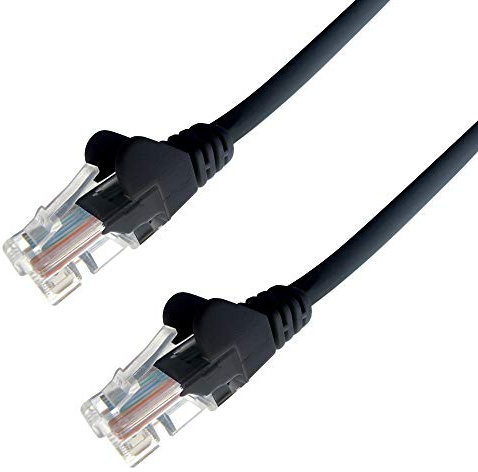 Grupp växel 10 m RJ45 UTP CAT 6 24 AWG LS0H strängad spaltgjuten nätverkskabel – gul Svart