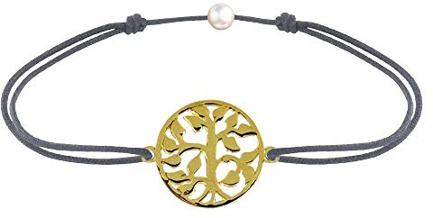 LES POULETTES BIJOUX - Bracelet Lien Arbre de Vie Plaqué Or