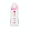 MAM Baby-Fläschchen für 2 Jahre, 330 ml, ab 6 Monaten, Sauger X, Rosa, sortiertes Modell / Farbe
