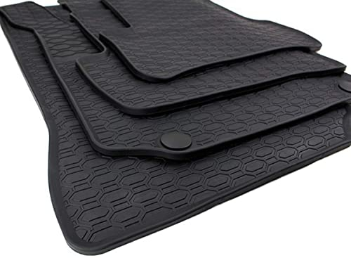 kfz-premiumteile24 Gummimatten Kompatibel mit A-Klasse W176 mit B-Klasse W246 CLA C117 GLA X156 Fußmatten Premium Qualität Allwetter Matten Schwarz