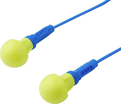 3M E-A-R Push-Ins Earplugs, 38 dB, Corded, 400 Pairs/Box, EX-01-020