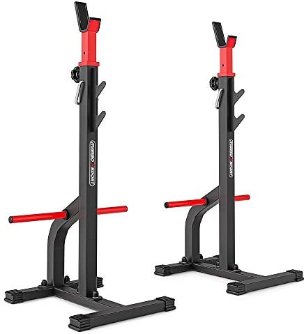 Marbo Sport, Hantelständer, Langhantelständer, Hantelablage Barbell Rack, Trainingsgerät Home Gym, Muskeltraining Squat Racks, Armtrainer Fitnessgeräte, Semi Pro MS-S108