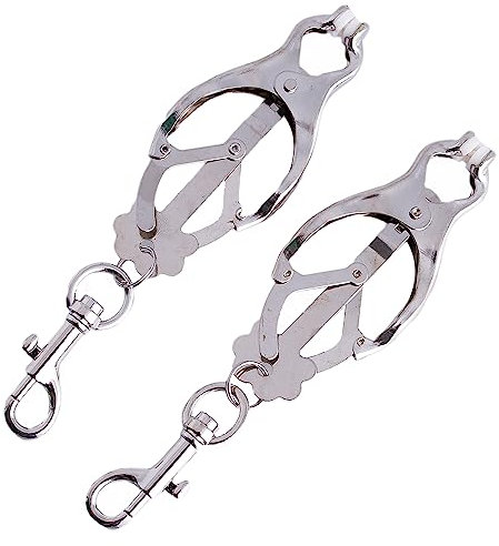 FOPS Pinze Capezzoli Metallo 14cm Srebrny Stimolatore Capezzoli Donna Uomo Sex Toys BDSM Morsetti Capezzoli Bondage Giochi Erotici Coppia Per Piacere Intenso Discreto Avventura Audace I06-3