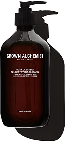 Grown Alchemist Body Cleanser: Chamomile, Bergamot, Rose - Body Wash Relieves Stress and Deeply Cleanse Skin - Macadamia Oils Condition and Hydrate Skin - 500mL