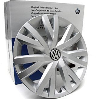 Volkswagen 5G0071456YTI Radkappen (4 Stück) Radzierblenden 16 Zoll Stahlfelgen, brilliantsilber