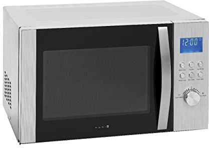 Tarrington House Microondas MWD5130, acero inoxidable, 51.3 x 43.8 x 32.3 cm, 30L, 1000W, 8 programas, temporizador, plato giratorio: Ø 31.5 cm, plata