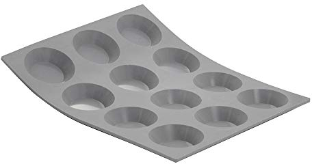 De Buyer - Molde para 12 mini tartaletas de silicona elastomoldes