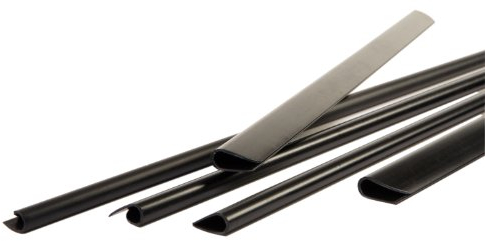 Pavo - A4 6 mm Klemmschiene für 20-40 Blatt, Schwarz - 100 Stück