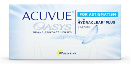 Acuvue Oasys for Astigmatism 2-Wochenlinsen weich, 6 Stück/BC 8.6 mm/DIA 14.5 / CYL -2.75 / Achse 180 / -0.5 Dioptrien