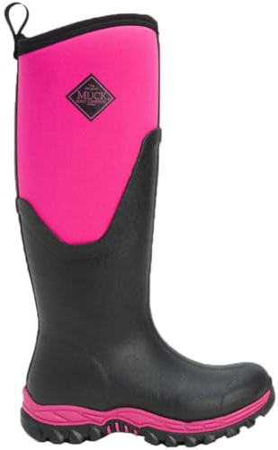 Muck Boots - Arctic Sport II Tall, Botas de Agua Mujer, Rosa (Black/Pink), 36 EU