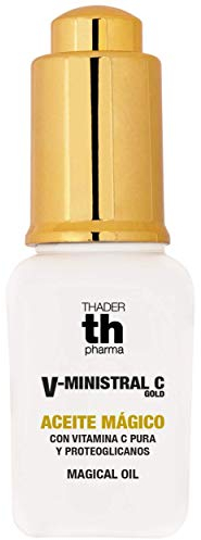 Thader Th Pharma V-Ministral C Sérum en Aceite Facial Mágico Gold Antioxidante con Vitamina C Pura y Proteoglicanos, 30 ml