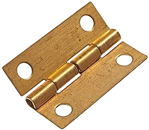 Bulk Hardware BH02586 Mini charnière en Laiton massif, 25 mm, Set de 4 Pièces