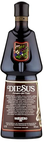 Diesus - Amaro del Frate Barbero, 75 cl, Liquore a Base di Erbe Aromatiche e Vini Pregiati, 18% Vol