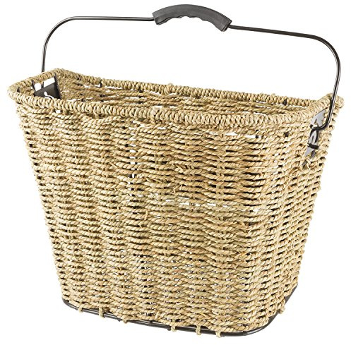 M-Wave Ocean F Seegraskorb, Lenkerkorb, Korb für den Lenker, mit Tragegriff, Fahrradkorb, ökologisch