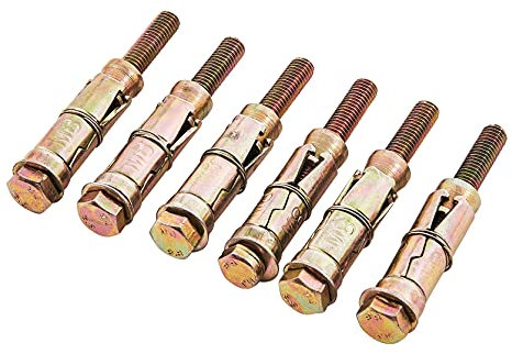 Amtech S5930 6 Piece M8 x 75mm expansion bolts