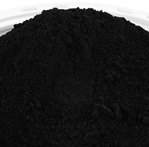 @tec Premium Pigmentpulver, Eisenoxid, Oxidfarbe - 25kg Sack Farbpigmente/Trockenfarbe für Beton + Wandfarbe/Tolle Akzente im Haus und Garten/Pigmentfarbe: Schwarz