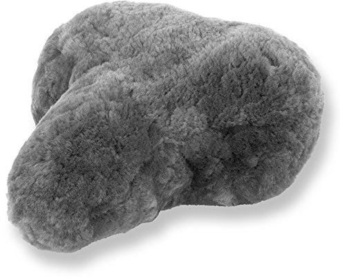 Reissner lammskinn cykelsadel överdrag cykelsadelöverdrag av Merino lammskinn FSB-A-2 ljusgrå silver 30 x 25 cm