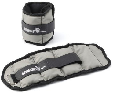 Bremshey Gewichtsmanschetten 2 x 1,0 kg, Grau/Schwarz
