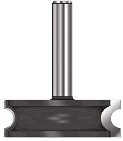 ENT 16990 Fresa a disco Konvex carburo, Gambo (S) 8 mm, diametro (D) 38,1 mm, NL 6,35 mm, R 3,18 mm, SL 32 mm