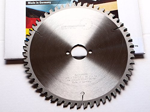 HM – Kreissägeblatt ALEXANDRA 210 x 30 Z= 54 TF Multi Material made in germany
