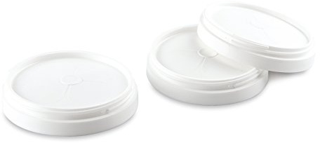 THERMOBABY 3 Deckel für Milchboxen, Weiß