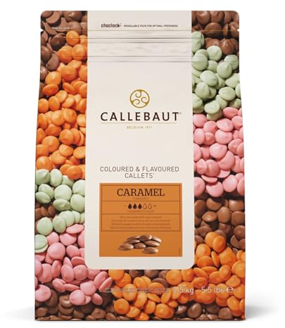 Callebaut Caramel Flavoured Milk Chocolate Drops - Taille du pack = 1x2.5kg