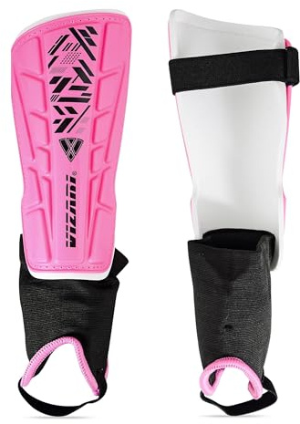Vizari Malaga Shin Guard, Pink/Black, X-Small