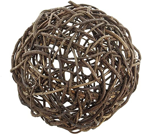 Dekoleidenschaft Deko-Kugel aus Rebenholz, Ø 40 cm, rustikal, Rebenkugel, Gartenkugel, Naturdeko für Wohnzimmer & Balkon, Gartendeko für Draußen