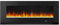 Amazon Basics Wall-Mount Electric LED Multicolour 3D Heating Fireplace with Remote Control, 1300W [UK plug], 50 (127 cm), Black