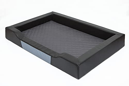 Hundsäng hundsovplats hundsoffa hundkudde viloplats hundmadrass hundkoja hundplats hundkorg sovkudde 93 x 62 cm