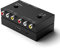 Wrugste Convertisseur RCA vers HDMI, Adaptateur AV Composite, Compatible 16:9/4:3 pour WII/N64/PS2/PS3/VHS/VCR/Lecteur DVD (2 AV en 1 HDMI Out)