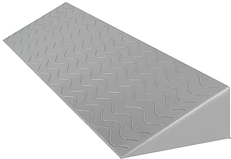 Rampas Portátiles para Sillas de Ruedas Antideslizantes, Textura Antideslizante，Altura Ajustable，Adecuado for Carritos, Sillas de Ruedas for Ancianos, Robots de Barrido,(Grey,9cm)