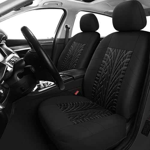 Valcla Auto Sitzbezüge für Ford Ranger 2019-2024, Allwetter rutschfest Atmungsaktiv Autositz Schonbezug, Vorne und Hinten Schonbezüge Innenraum Zubehör,A Black