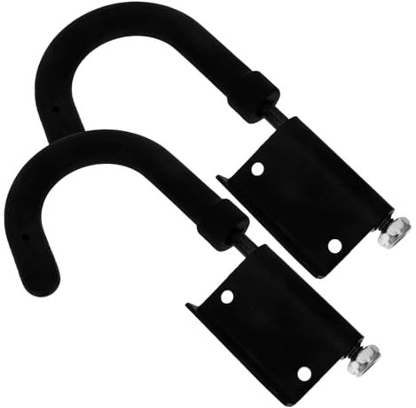 Veemoon Ladder Hooks for Roof Rack and Extension Ladder Accessories Heavy-Duty with Stabilizer for Outdoor Loft and Fence Use 2pcs Set