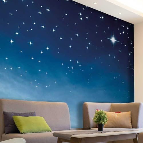 Fotomurale Stelle e Corpi Celesti Carta da Parati Spazio 3D Fotomurali In Tessuto Non Tessuto 150x105 Decorazione Parete Camere da Letto Soggiorno Pareti Murale Poster a.9489