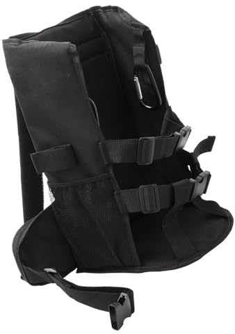ERRORY Práctica mochila de nailon con compartimento ventilado para sostener tanques de forma segura para acampar, botella de camping