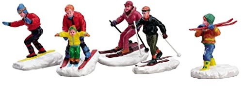 Lemax Christmas Village Winter Fun Figurines Set Of 5-92357