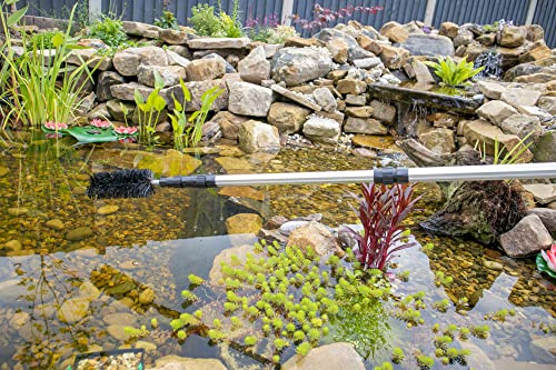 PondH2o Water Garden Koi Fish Pond Scrub Brush with Telescoping Handle to 1.7m (70 Inch), for Routine Water Garden Koi Fish Pond Maintenance & Cleaning