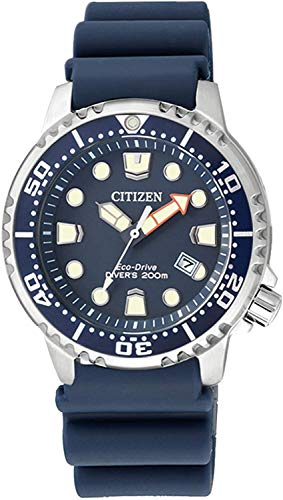 Citizen Damen Analog Quarz Uhr mit Kautschukarmband EP6051-14L, Blau