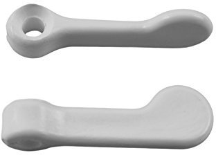 Vorreiber Kunststoff weiss Ausführung ohne Aufschlag (4 Stück)